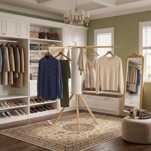 Heavy duty wooden tripod drying rack — photo 3