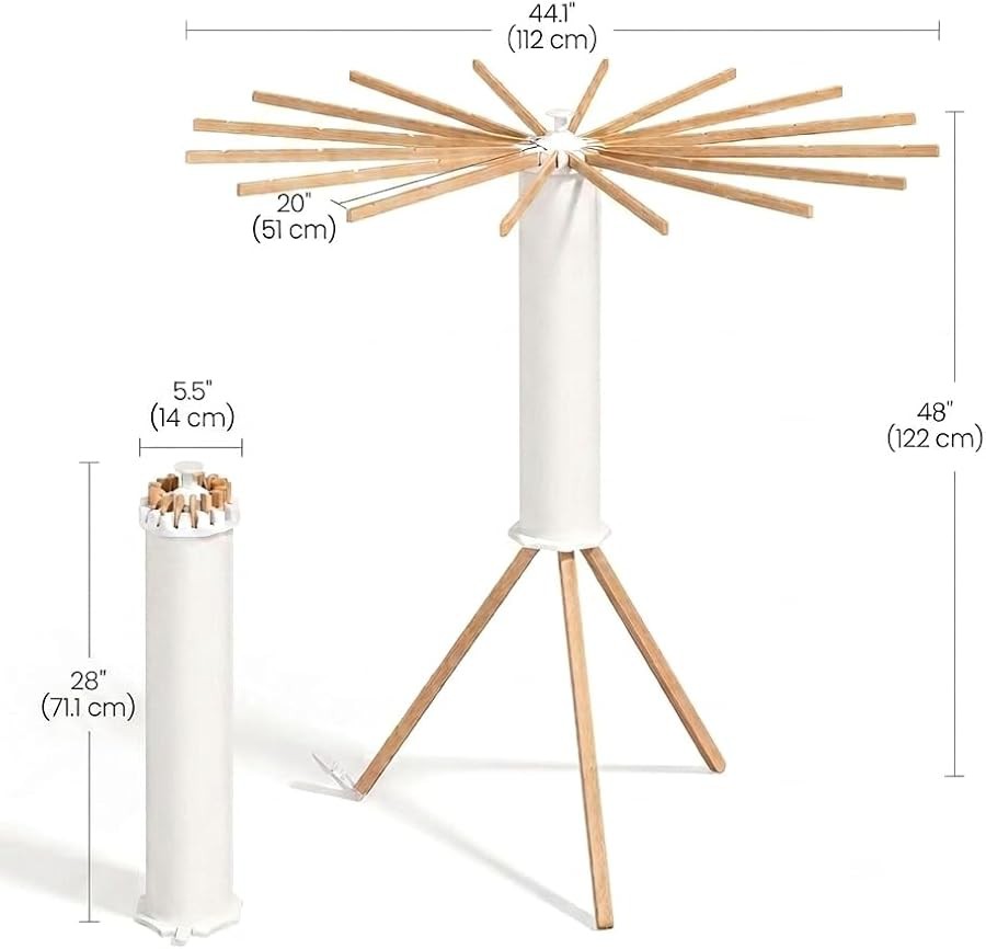 Heavy duty wooden tripod drying rack — photo 4