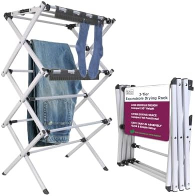 White steel three tier rack for baby clothes