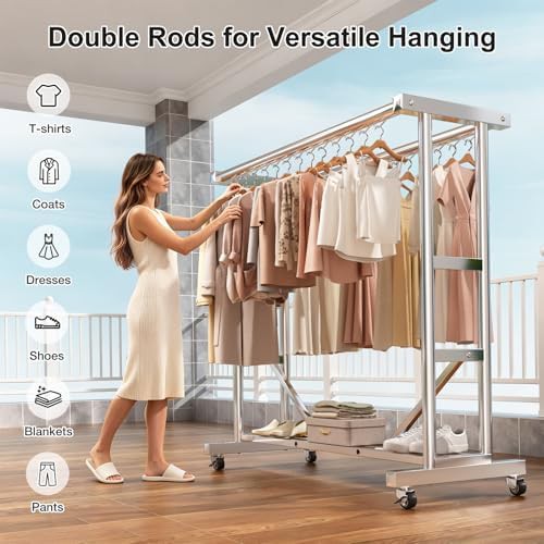 Rolling heavy duty stainless steel rack — photo 4