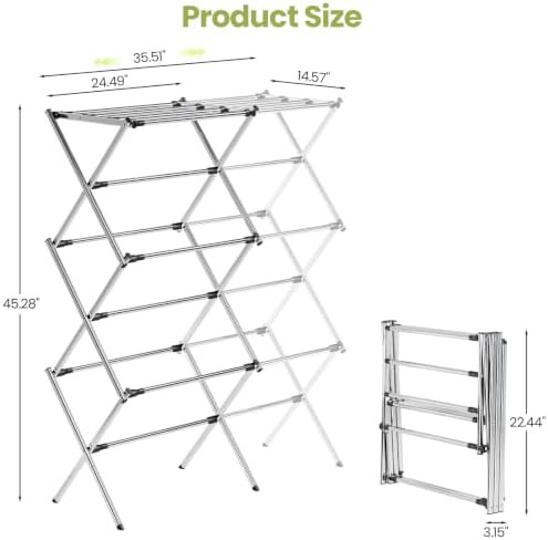 Heavy duty retractable stainless steel rack — photo 4