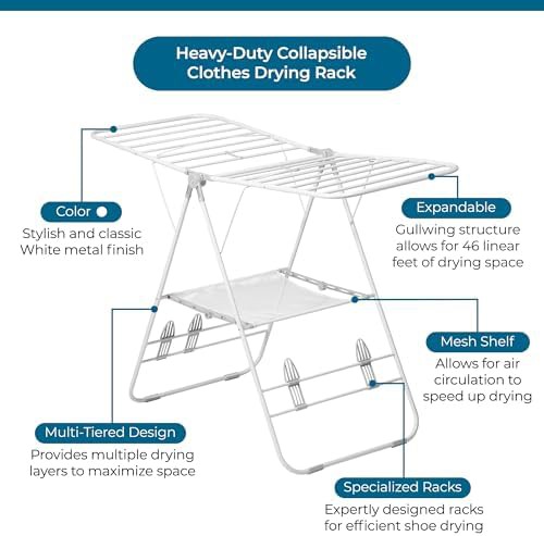 Heavy duty white gullwing rack — photo 3
